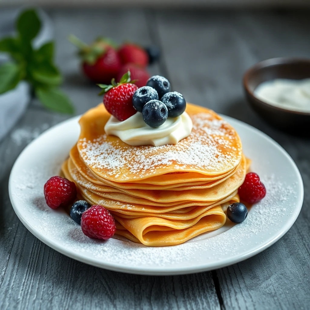 Aprende cómo hacer crepes caseros con esta receta fácil, el resultado es estupendo y te quedaran deliciosos para desayunar o merendar.