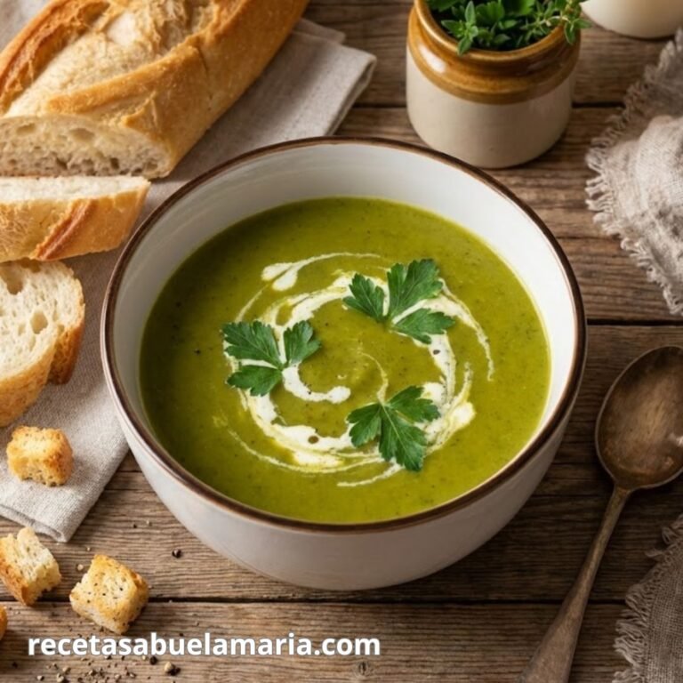 Crema de puerros y acelgas receta casera de la abuela