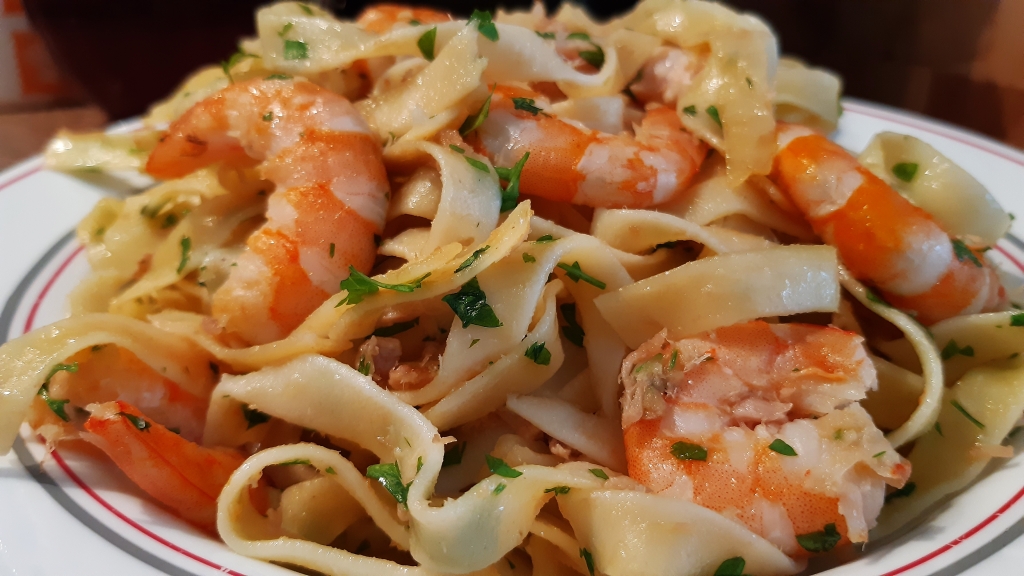 Fetuccini Con Langostinos Recetas De Cocina Abuela MarÍa 9864