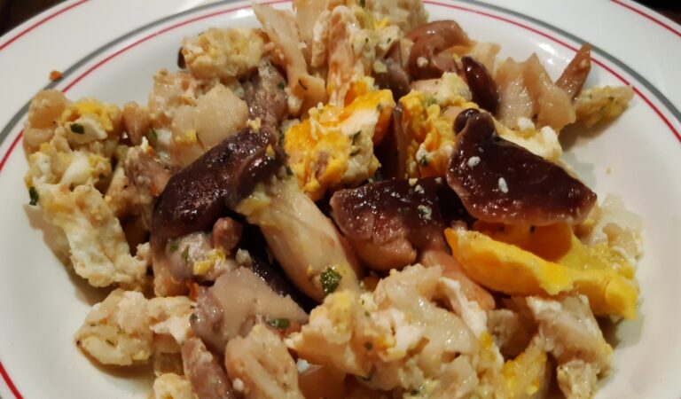 Receta de revuelto de setas