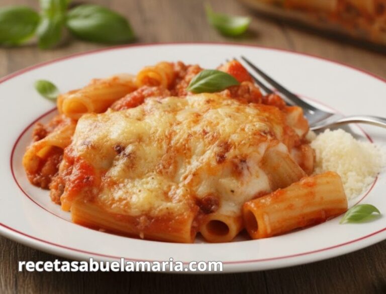 Macarrones gratinados al horno