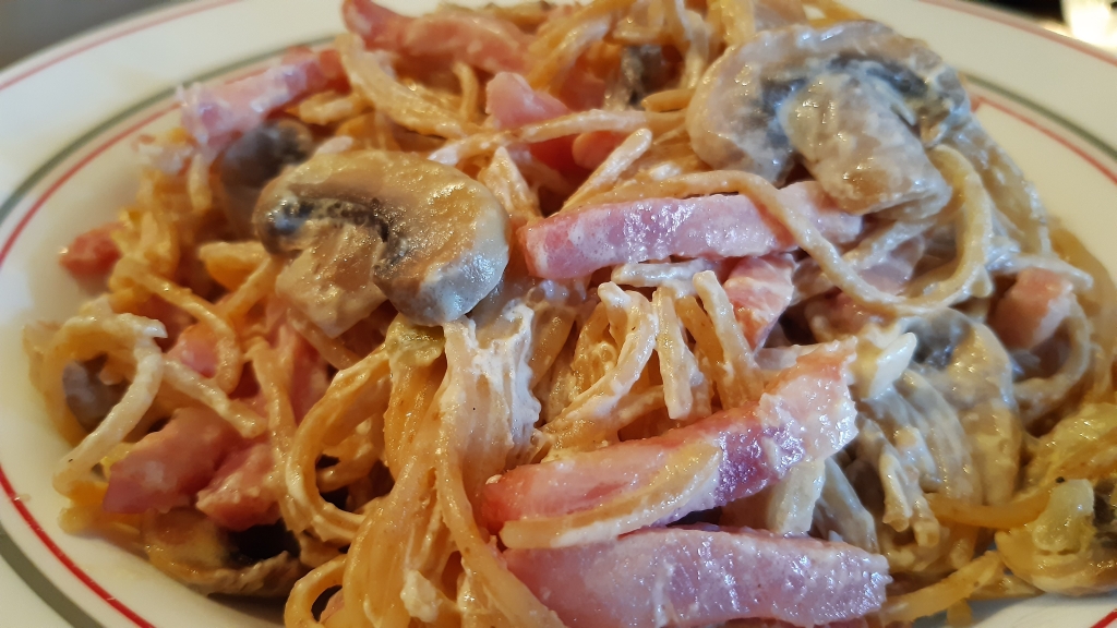 Espaguetis Con Crema De Queso Cheddar Recetas De Cocina Abuela MarÍa 0073
