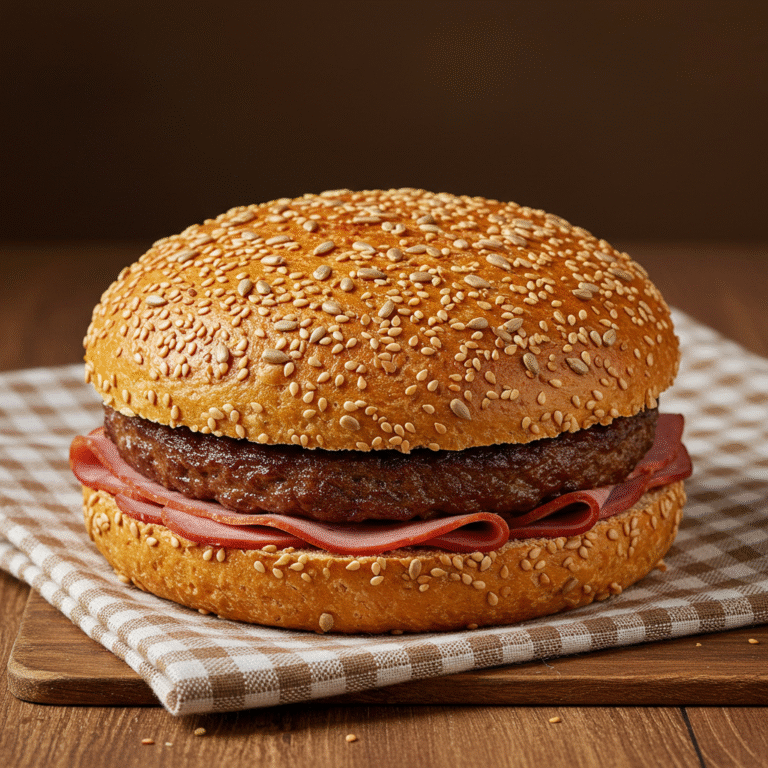 Receta de pan de hamburguesa casero