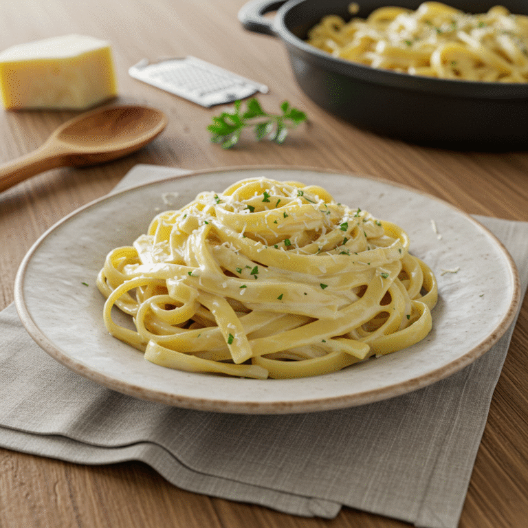 Receta de pasta Alfredo