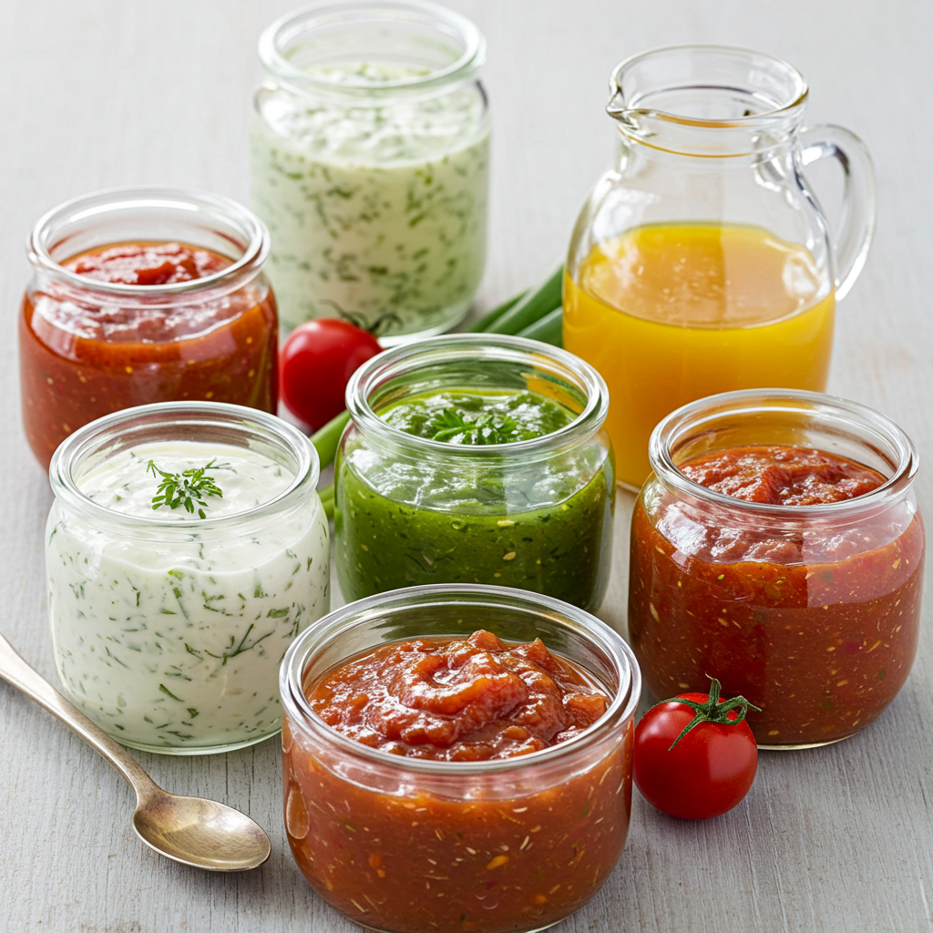 Salsas y aderezos para ensaladas