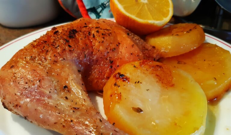 Receta de muslos de pollo asados