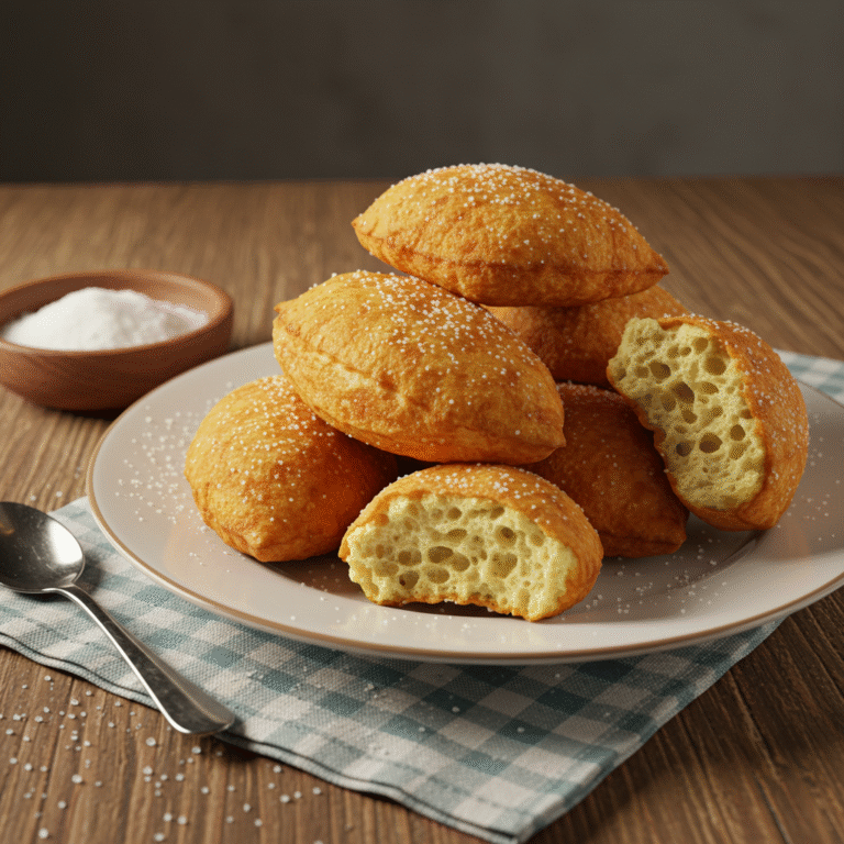 Receta de bolitas de buñuelos de viento