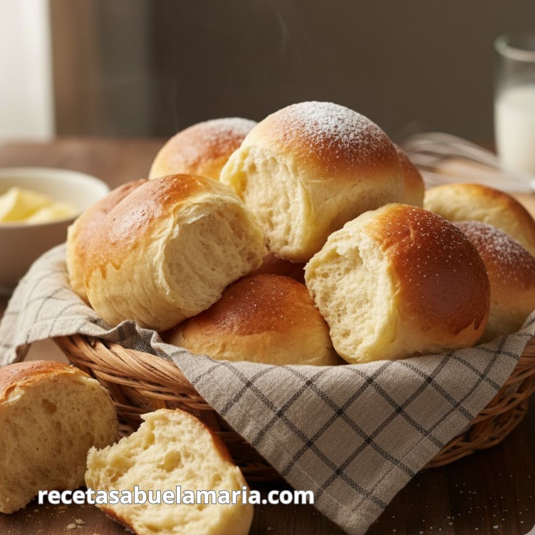 Receta de panes de leche esponjosos