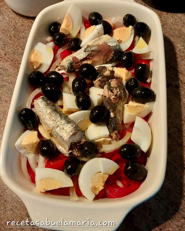 Ensalada de sardinas fácil y deliciosa