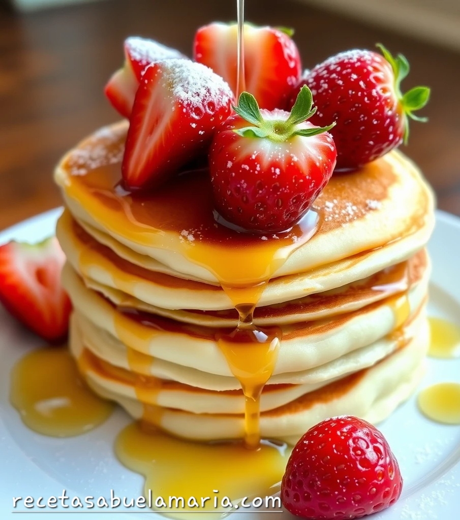 Descubre la mejor receta de pancakes americanos, fáciles, esponjosos y perfectos para un desayuno delicioso.