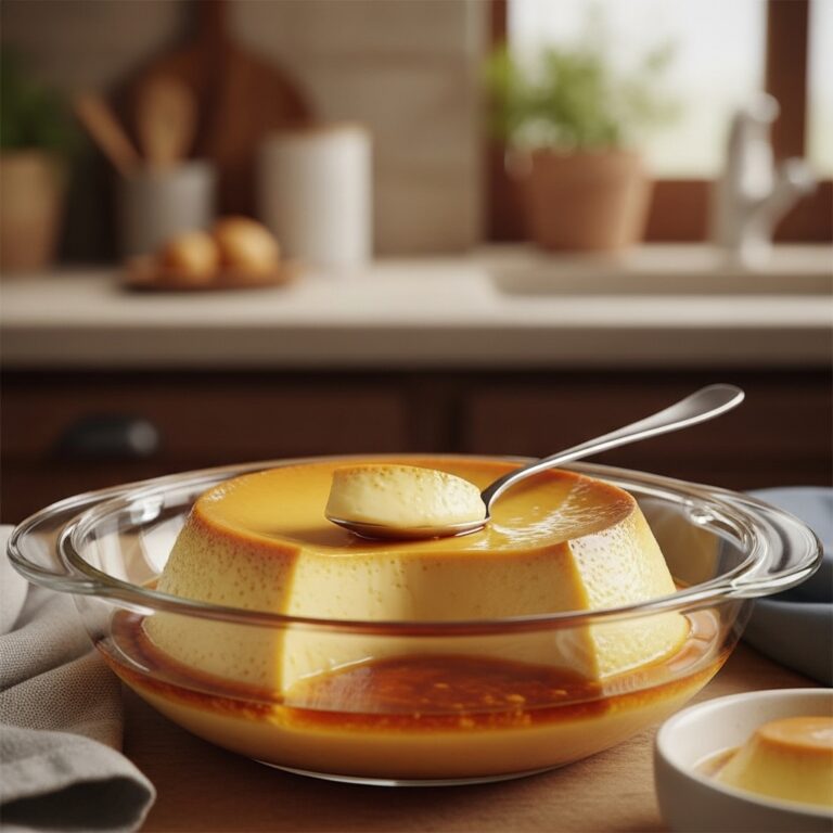 Receta de flan casero cremoso