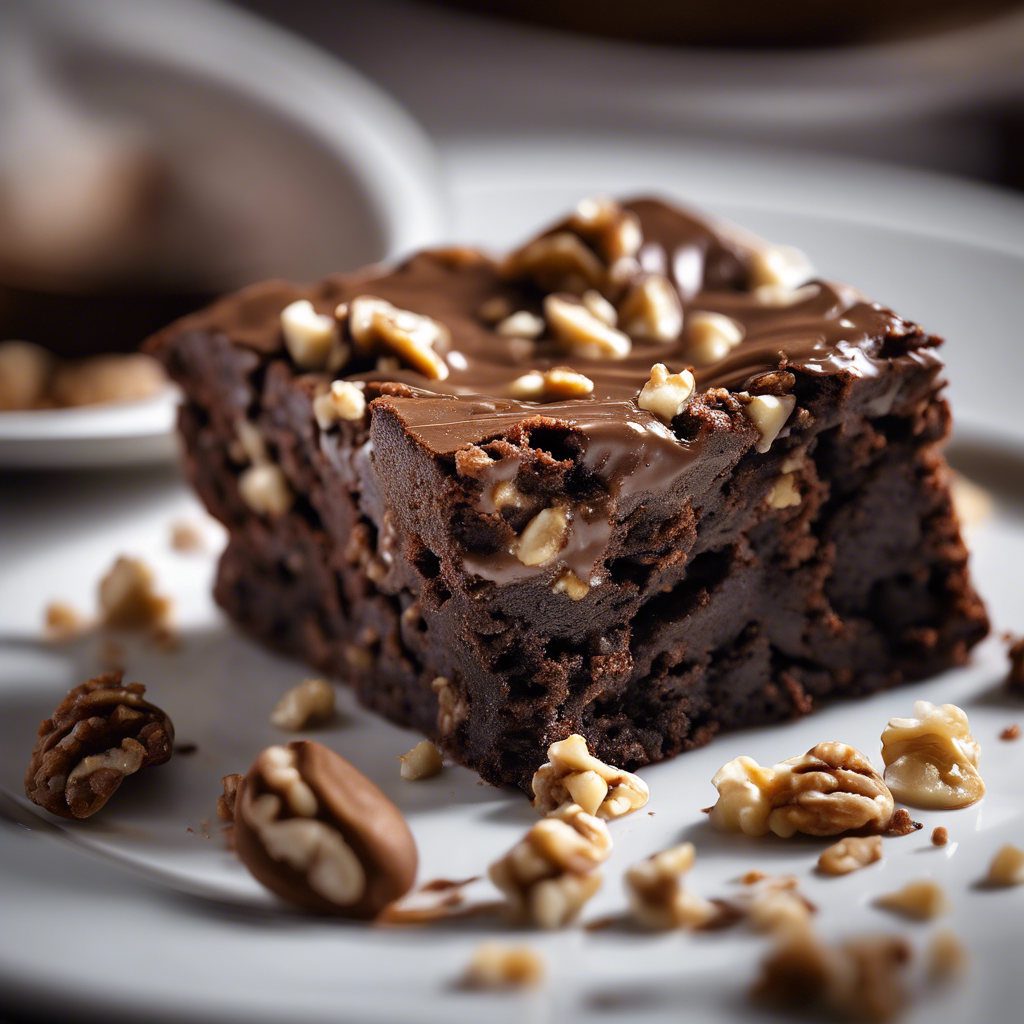 Receta de brownie de triple chocolate