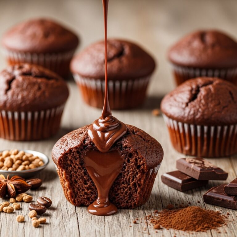 Muffins de chocolate y café