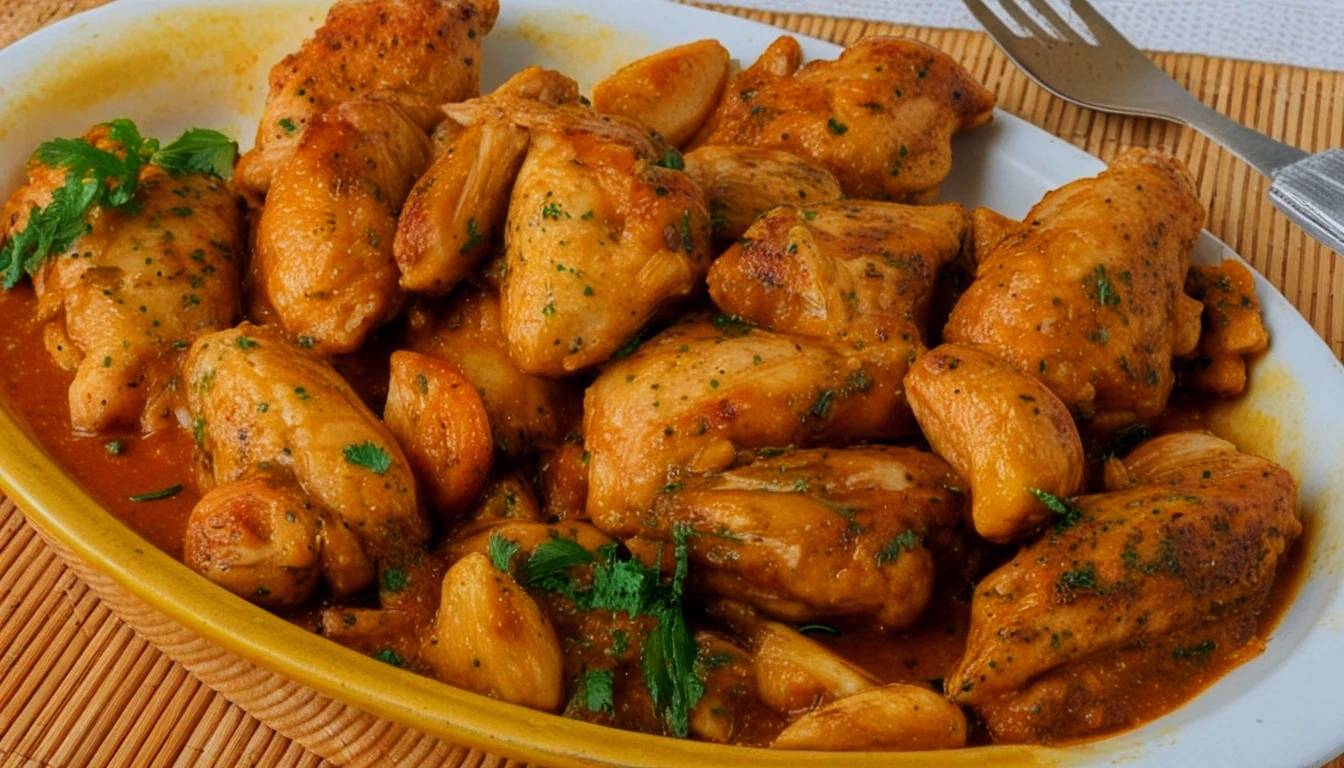 Receta de pollo al ajillo