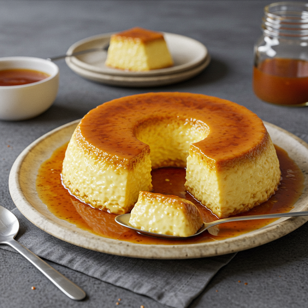 Receta de flan de vainilla con caramelo casero
