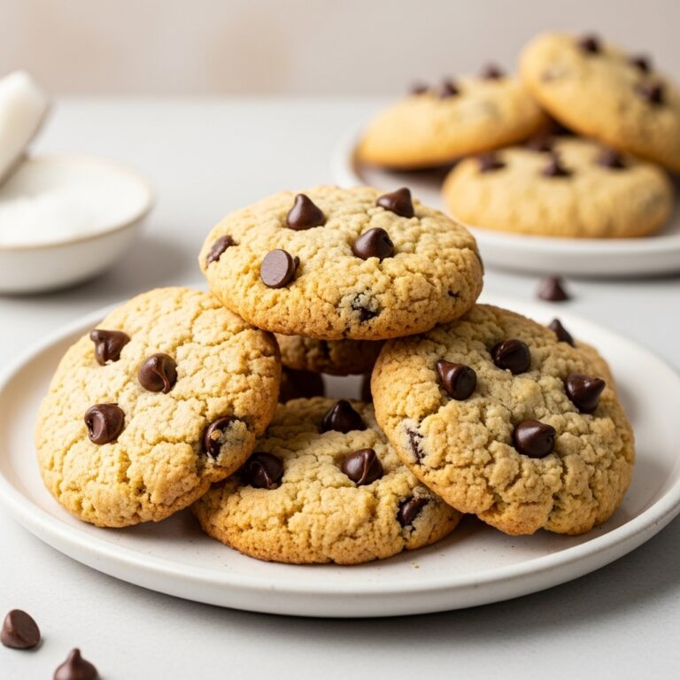 Receta de galletas de coco con trozos de chocolate