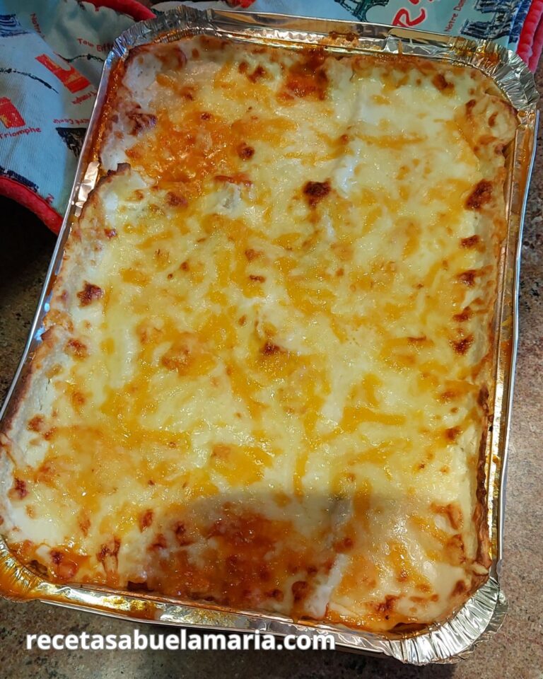 Receta de lasaña de carne a los cuatro quesos