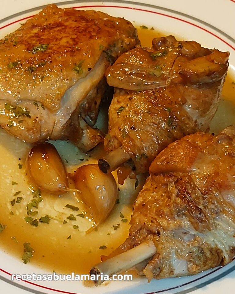 Pollo al ajillo tradicional receta de la abuela fácil y auténtica