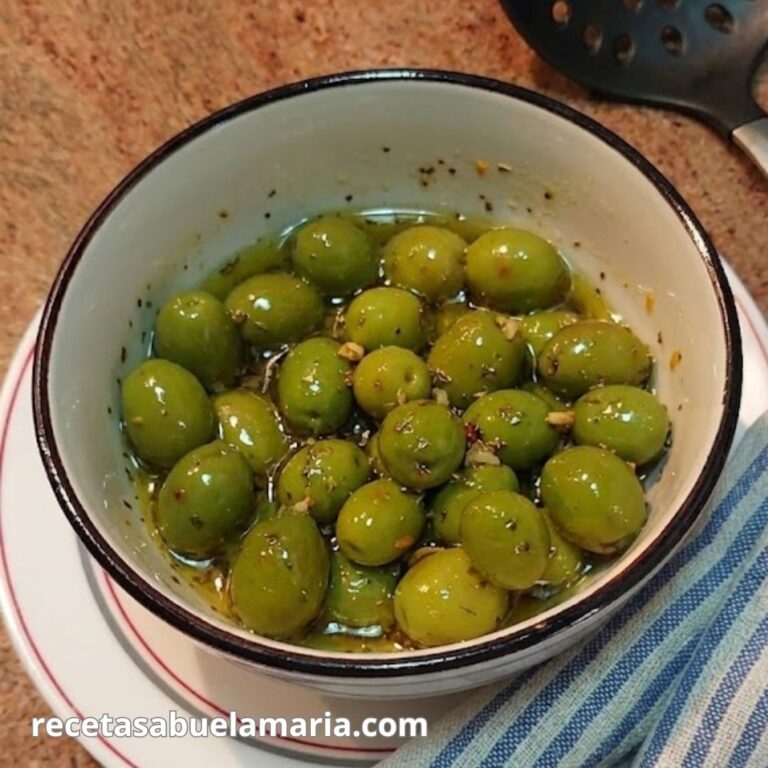 Aceitunas chupadedos receta casera de la abuela