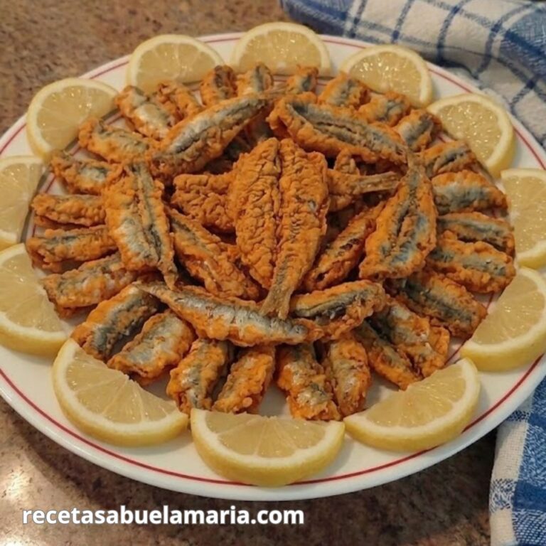 Boquerones en adobo con harina de garbanzo receta casera