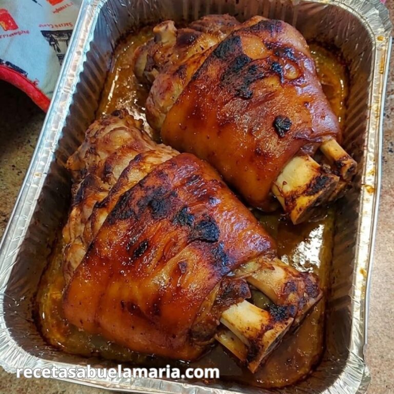 Codillos de cerdo asados al horno la receta de la abuela