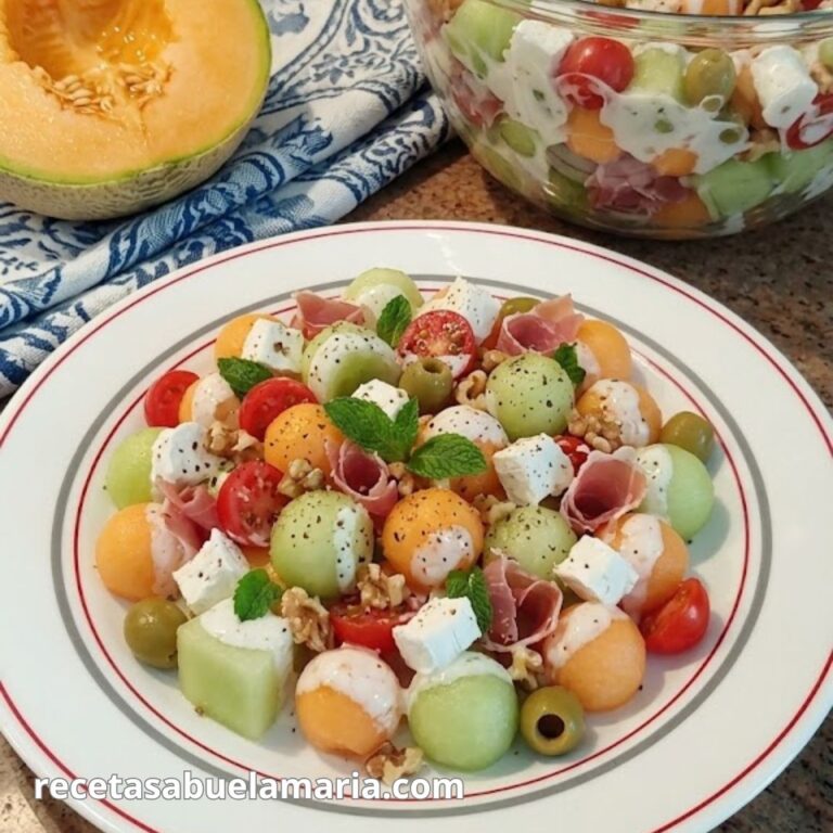 Ensalada de melón receta rápida y refrescante