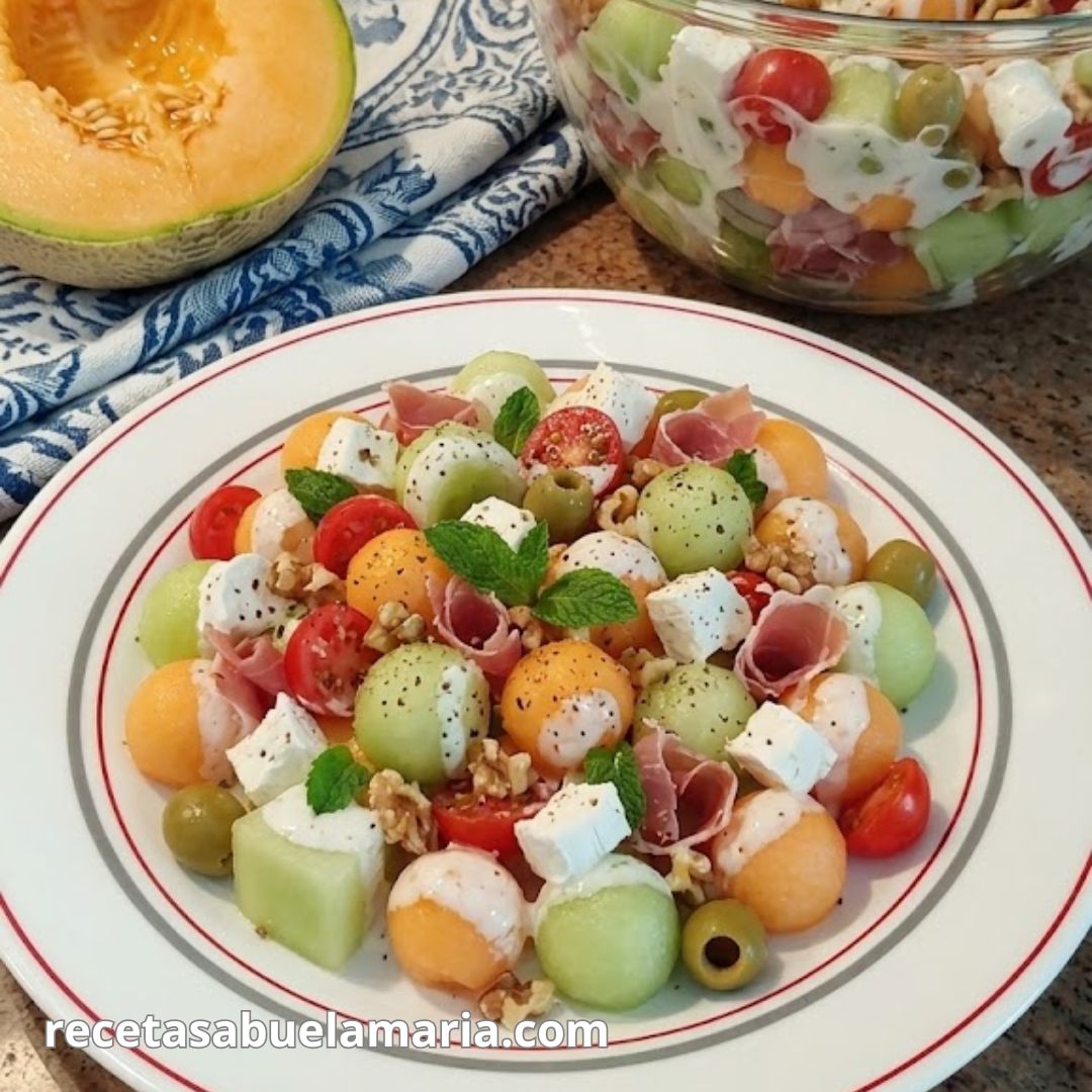 Ensalada de melón receta rápida y refrescante